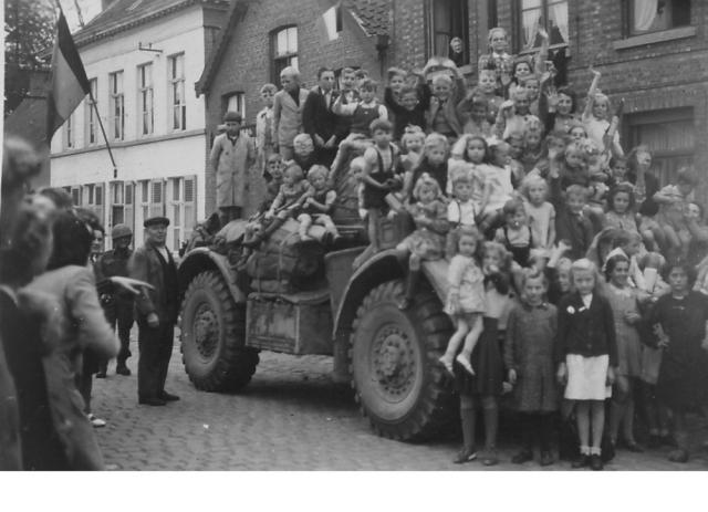 Kindervreugde door de bevrijders